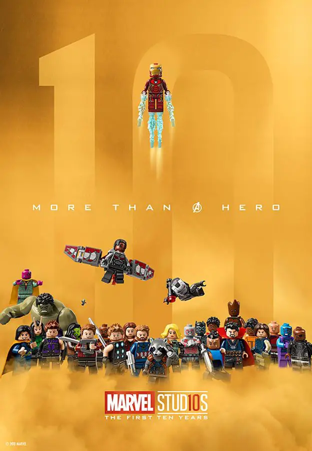 10º Aniversario Marvel Studios en LEGO
