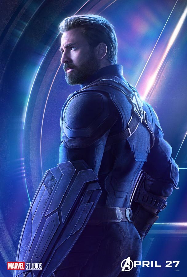 Póster del Capitán América para Vengadores: Infinity War