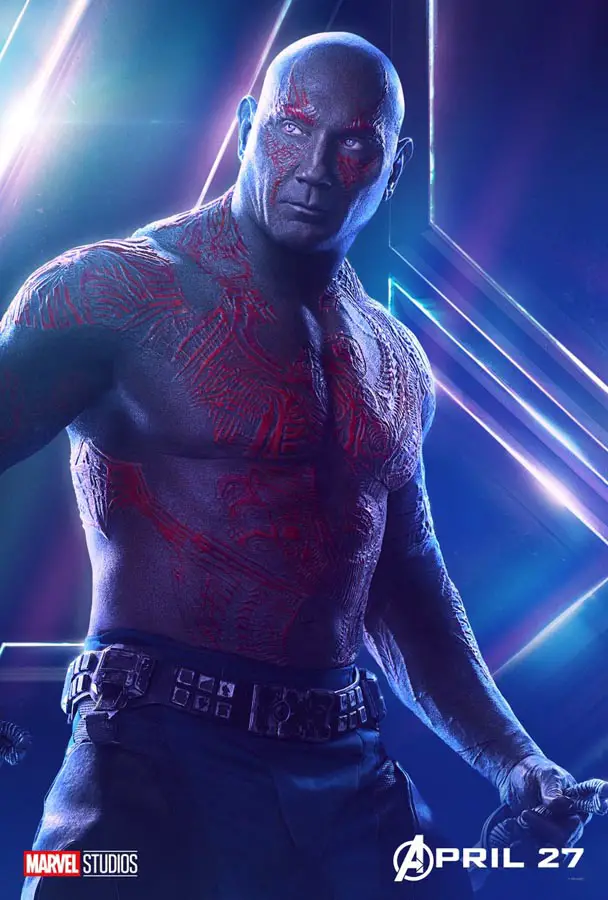 Póster de Drax para Vengadores: Infinity War