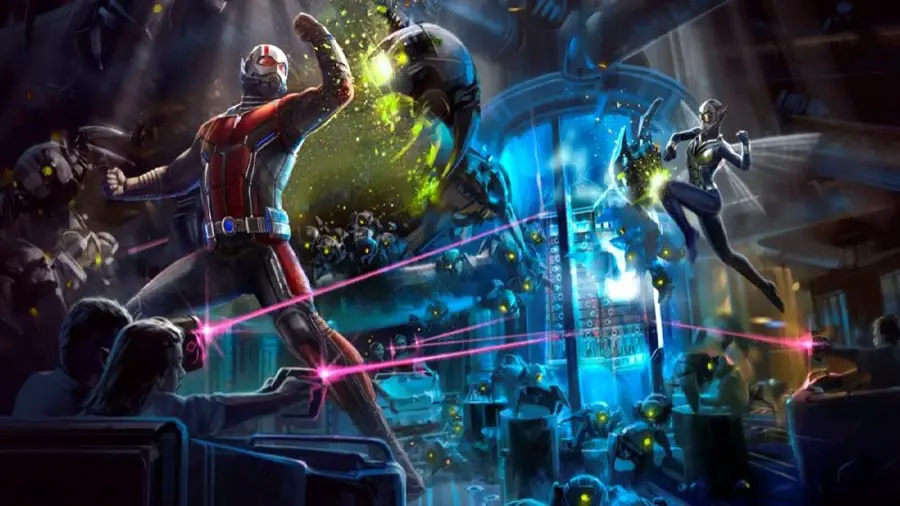 Atracción de Ant-Man y la Avispa en Disneylandia Hong Kong