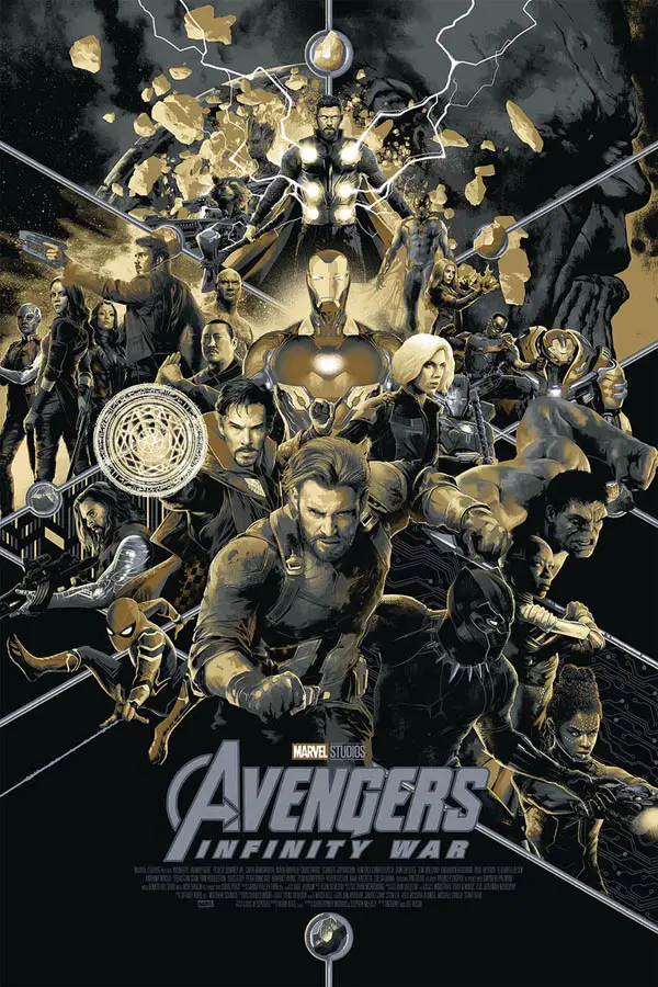 Póster de Mondo para Vengadores: Infinity War