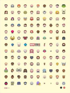 Póster de emojis del 10º aniversario de Marvel Studios