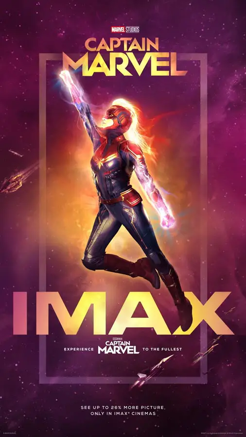 Póster IMAX de Capitana Marvel