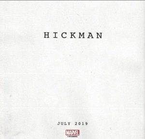 Teaser del regreso de Jonathan Hickman a Marvel Comics