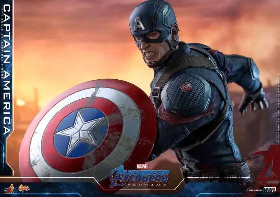 Hot Toys del Capitán América y la Viuda Negra de Vengadores: Endgame