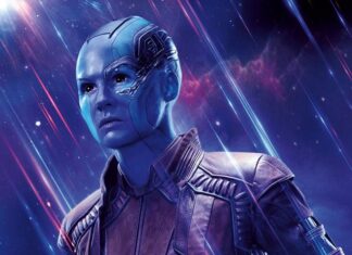 Hot Toys de Nébula y Máquina de Guerra de Vengadores: Endgame Nébula en Vengadores: Endgame