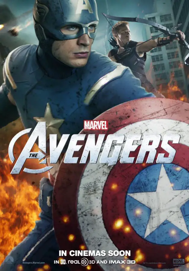 Póster Capitán América de Los Vengadores