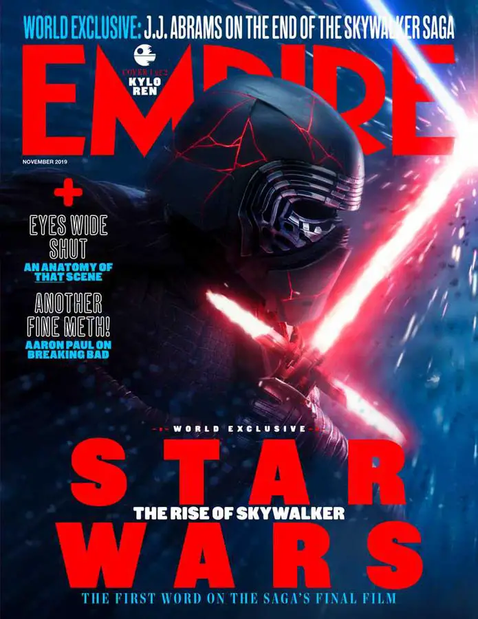 Kylo Ren de Star Wars: El Ascenso de Skywalker en portada de Empire