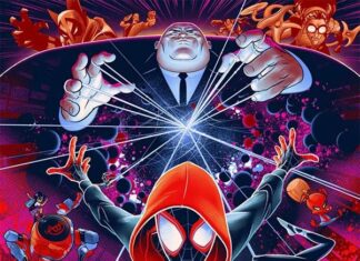 Póster de Mondo para Spider-Man: Un Nuevo Universo