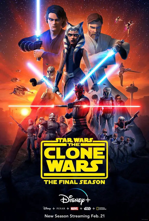 Póster de la temporada 7 de Star Wars: Las Guerras Clon