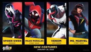 DLC trajes para Marvel Ultimate Alliance 3