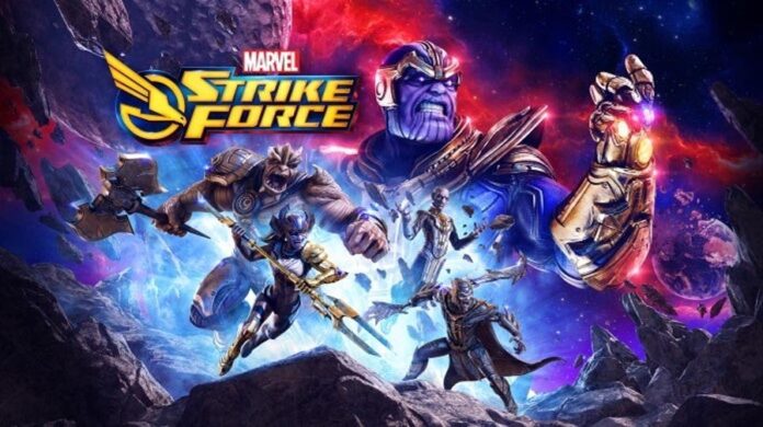 Thanos y la Orden Negra en Marvel Strike Force