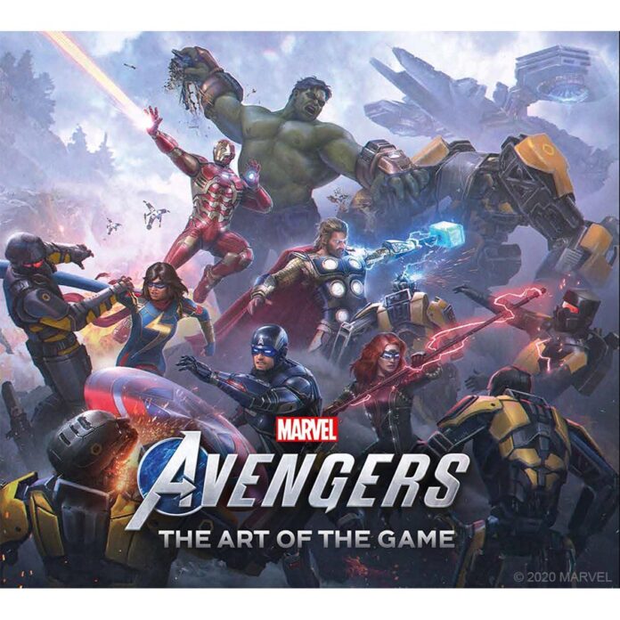 Portada del libro The Art of the Game de Marvel's Avengers