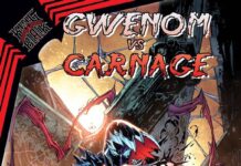 King in Black: Gwenom Vs. Carnage. Enfrentamiento de altura Portada de King in Black: Gwenom Vs. Carnage Nº 1