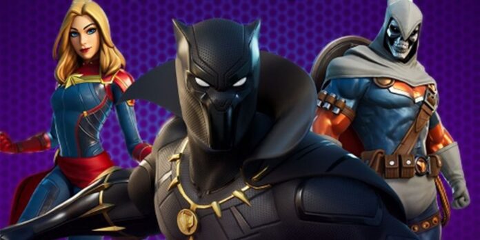 Pantera Negra, Capitana Marvel y Taskmaster en Fortnite Pantera Negra, Capitana Marvel y Taskmaster en Fortnite