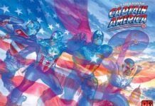 Cuatro Capitán América celebran su 80º aniversario en una nueva serie Portada de The United States of Captain America Nº 1