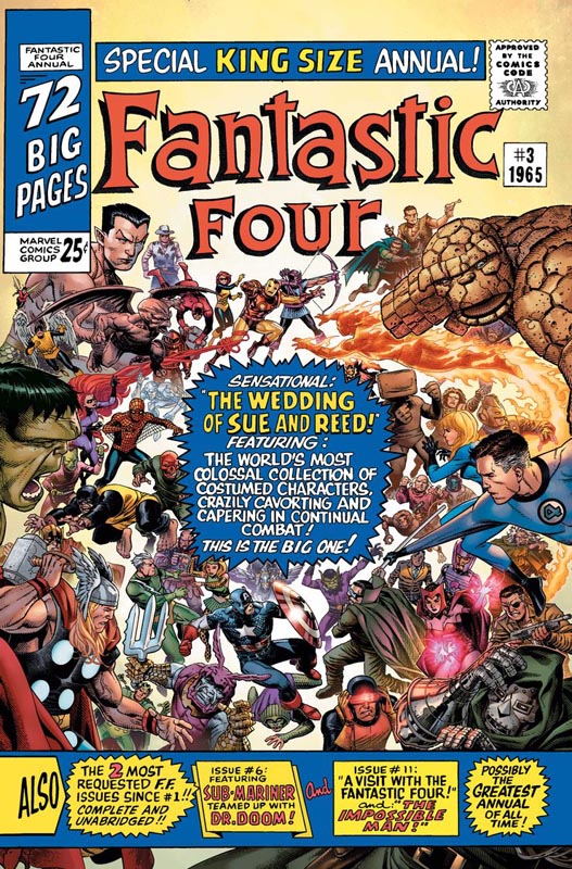 Portada alternativa de Fantastic Four Anniversary Tribute