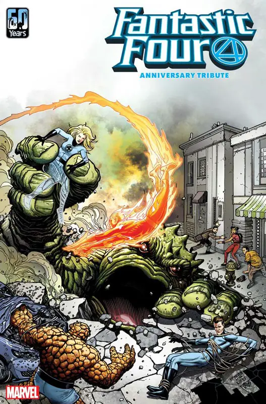 Portada de Fantastic Four Anniversary Tribute