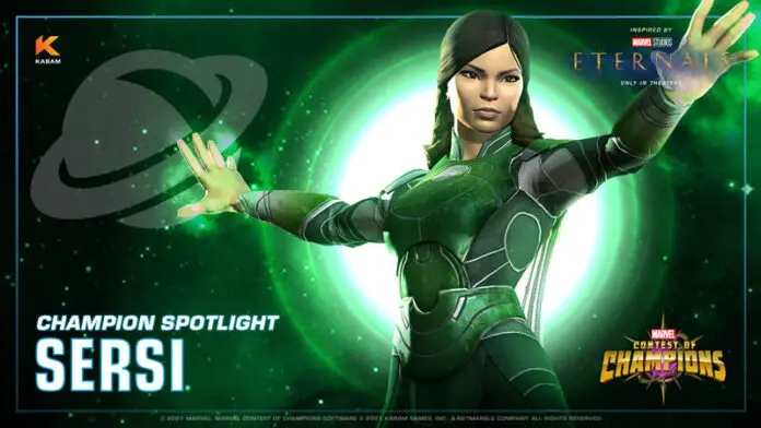 Sersi en Marvel Contest of Champions