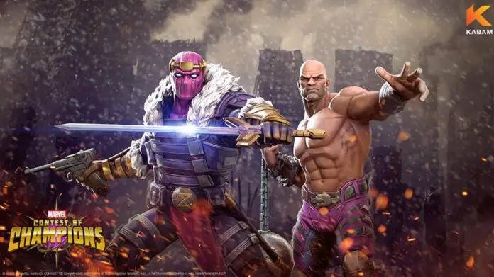 Barón Zemo y el Hombre Absorbente en Marvel Contest of Champions