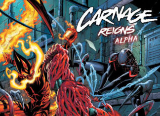 Marvel Comics anuncia crossover entre Matanza y Miles Morales Portada de Carnage Reigns Alpha