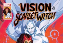 Anunciada nueva serie de Visión y la Bruja Escarlata para celebrar el 50º aniversario de su boda Portada de The Vision and the Scarlet Witch Nº 1