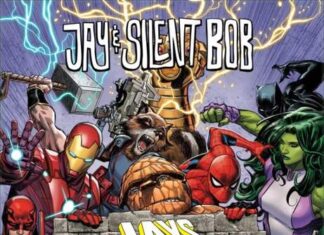 Jay y Bob el Silencioso se infiltran en el Universo Marvel Portada de Jya & Silent Bob: Jays of Future Past